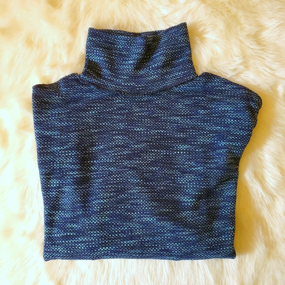 Free People Sunny Days Blue Turtleneck Top Size XS NWT - Picture 12 of 16
